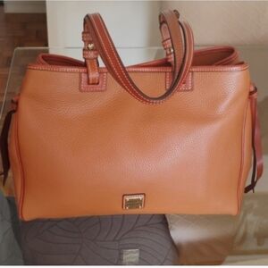 Dooney&burke Tan Leather Tote Bag